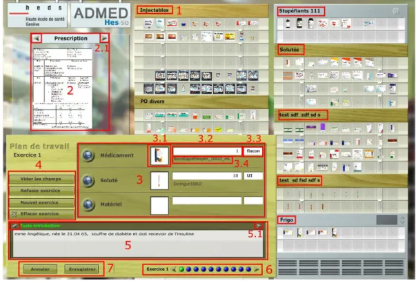 Figure 10 - Page de gestion des exercices 