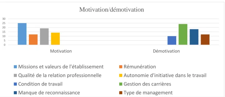 Tableau n°3 : Motivation et démotivation 