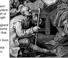 illustration by William Hogarth, the leaflet lying on the ground reads,
