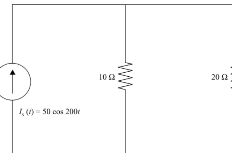 Fig. 2-14 Circuit used in Example 2-11, illustrating the use of a current divider.