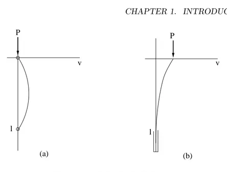 Figure 1.5: Euler load of a beam V = { v ∈ C 2 [0, l] : v(0) = v(l) = 0 }