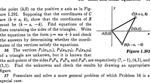 Figure 1.292 the mid-points of the sides P1P2, P2P3, and P3P1 are respectively (7, -1), (4,3), and (1,1)