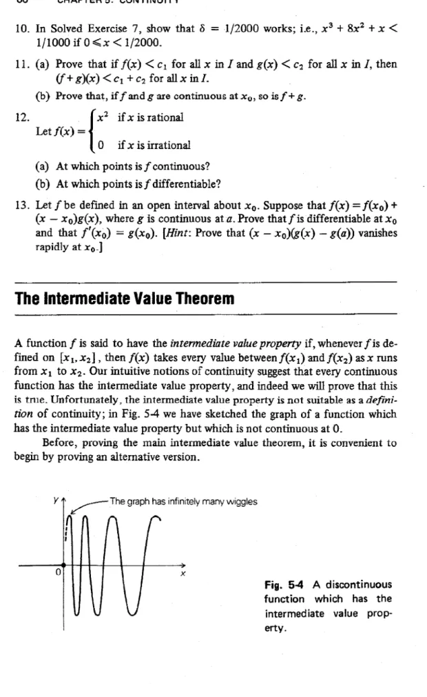 Fig. 54 A discontinuous function which has the intermediate value  prop-erty.