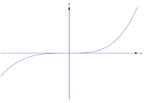Figure 2.3.2 Two solutions (y = 0 and y = x 1/2 ) of (2.3.9) that differ on every interval containing x 0 = 0