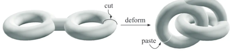 Figure 1.8: Intuitive description of a homeomorphism.