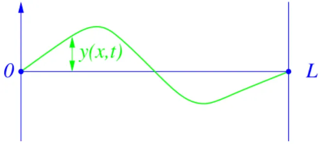 Figure 1.8: Transversely vibrating string