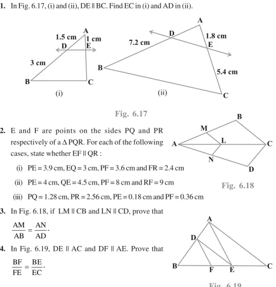 Fig. 6.17 2. E and F are points on the sides PQ and PR