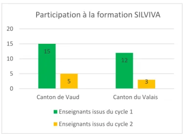Figure 4 : Participation à la formation SILVIVA (2017) 