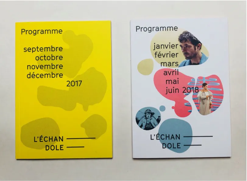 Fig. 3 Programmes de demi-saison 2017-2018, réalisation Plates-Bandes &amp; Fulguro 