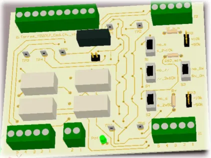 Figure 6 : Plaque électronique PCB : Vue de dessus  