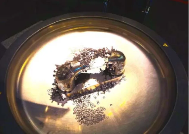 Figure 1: Bowl with magnets and magnetic discs. 