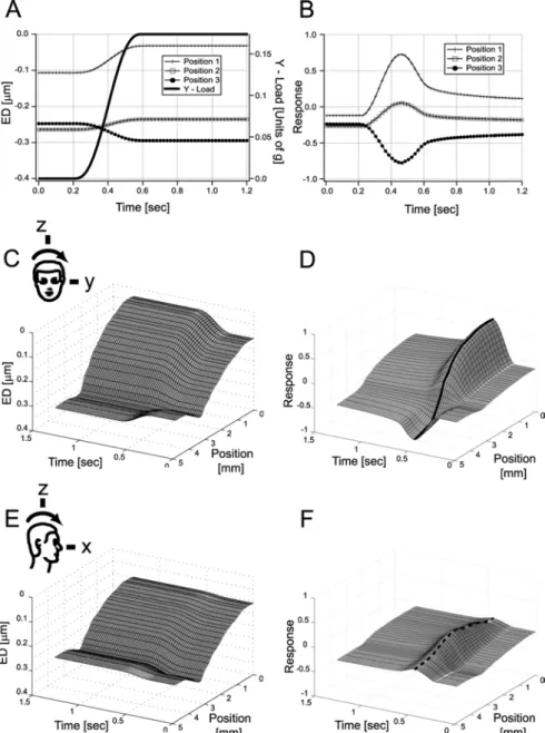 Figure 6 summarizes the patterns of maximum neural response to tilts in various directions for both otoliths.