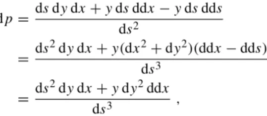 Fig. 12 Euler’s sketch used to define the forces moving the body L in the orbit and the orbit around the center of force O