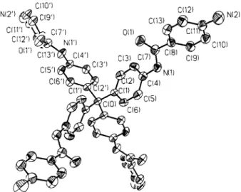 Fig.  2.  ORTEP  plot [22] (50% probability ellipsoids) of 2b in crys-  tals of 2b'2DMSO,  with the atom numbering