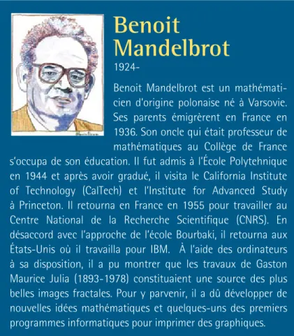 Figure 7 : L’ensemble de Mandelbrot.