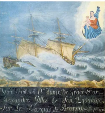 Fig. 2 Example of an Ex voto relating to a storm in 1770 (Source S25). No evidence is known for 1739