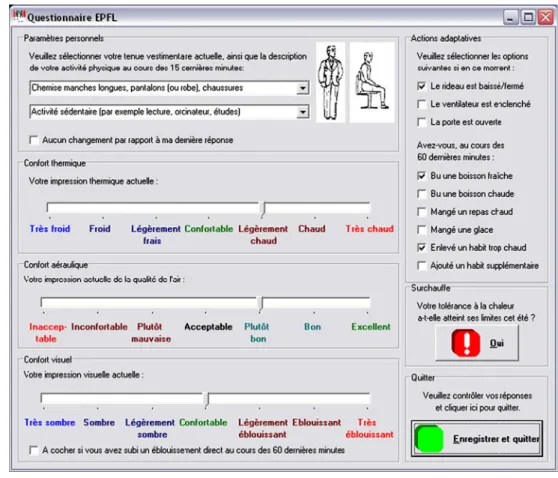 Table 1 Choices available in the electronic questionnaire for clothing and activity, with corresponding values from ISO-7730 Standard Clothing ensemble (English translation) Clothing ensemble (original text) Insulation