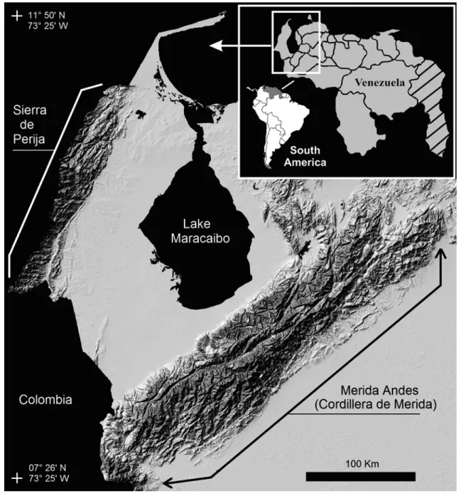 Fig. 1 Map of the Andes of Venezuela (modified from Garrity et al. 2010)