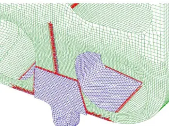 Fig. 9 Example mesh of the Boeing 757 EE Access door used for stress and Damage Tolerance analyses