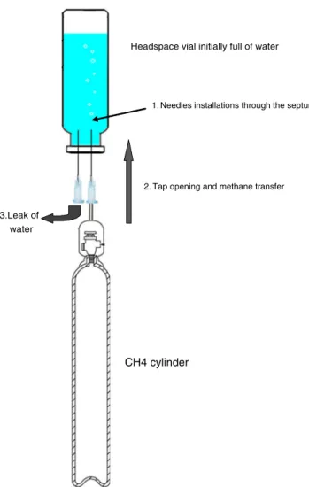 Fig. 1 Design of methane generation in situ