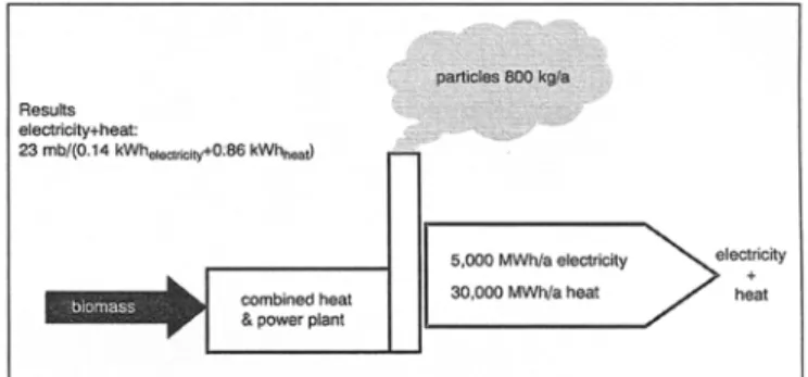 Fig. 3:  Example of combined heat and electricity production 