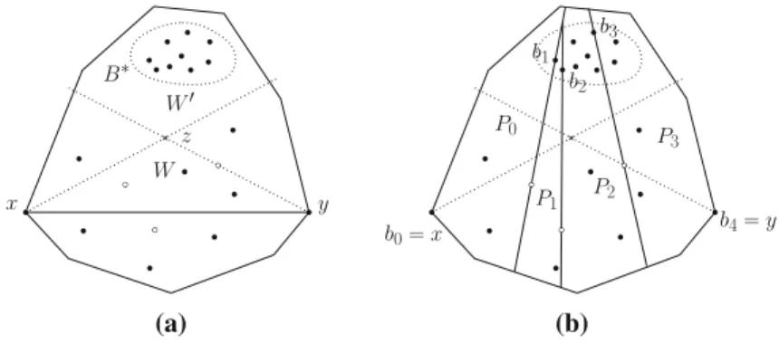 Fig. 2 a 3-zoo, b Nice partition of 3-zoo into 4 parts
