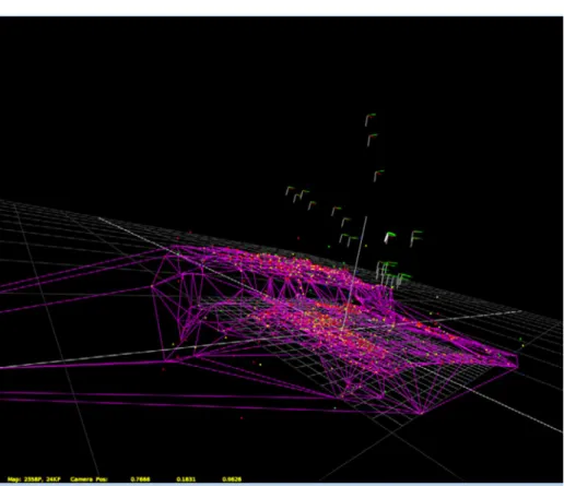 Fig. 6 Applying Delaunay triangulation to the point cloud reveals the real topology of the scene.