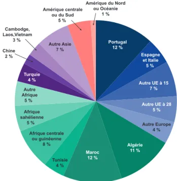 GRAPHIQUE 4 |  Pays de naissance des travailleurs immigrés