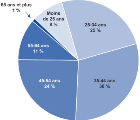 GRAPHIQUE 6 |  Emploi détaché par tranche d’âge en 2019