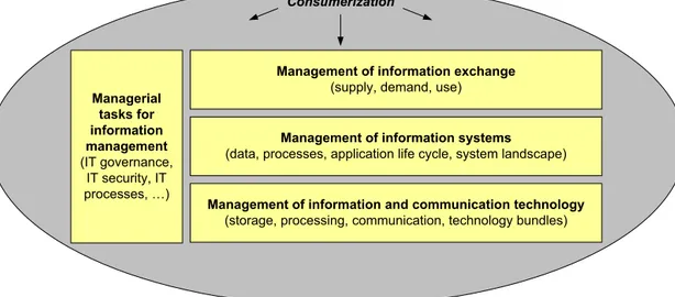 Fig. 2 Impacts of the trend on information management (Krcmar 2010, p. 50)