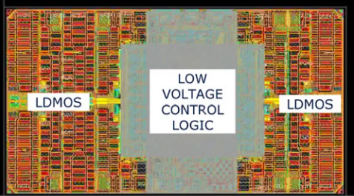 Fig. 1 LDMOS area occupation for a typical automotive application