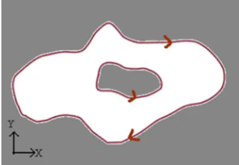 Fig. 3 An arbitrary pocket with islands