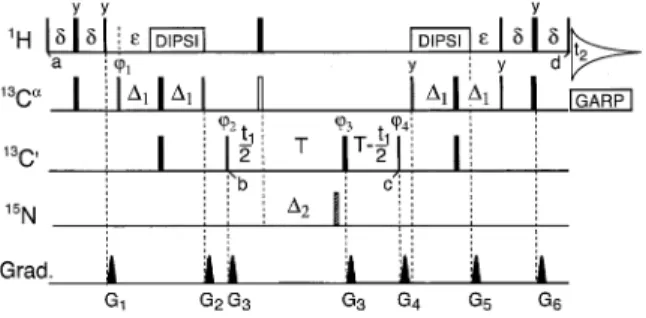 Figure 3 shows a strip plot of the results of the long- long-range HA(CACO)NCO carried out on the 1%/99%