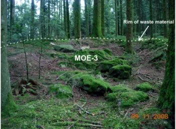 Table 2 Description of samples from Mo¨schberg, Grossho¨chstetten Sample name Altitude(m) Latitude, °N (DD.DD) WGS84 Longitude, °E (DD.DD) WGS84 Boulder height (cm) Sample thickness (cm) Thickness correction factor a Shielding correction factor b MOE-1 898