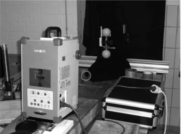 Fig. 5 Tricolite set up: Configuration of LCD projector and CCD camera at a specified angle to each other