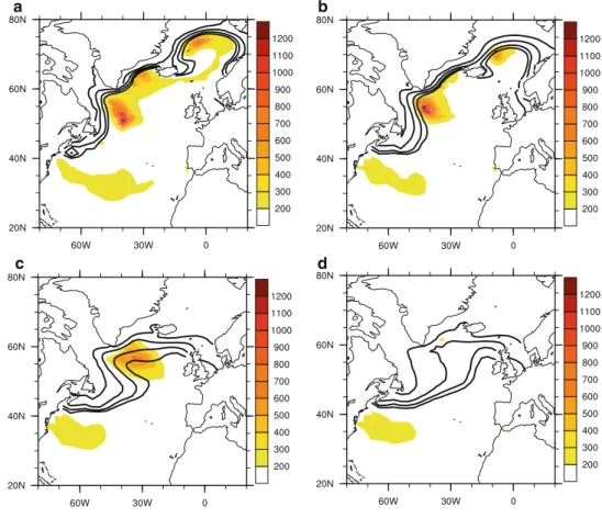 Fig. 4 Sea ice extent and mixed-layer depth in January–