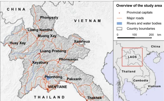 Fig. 1 Lao PDR, a landlocked country in Southeast Asia between Cambodia, China, Myanmar, Thailand, and Vietnam