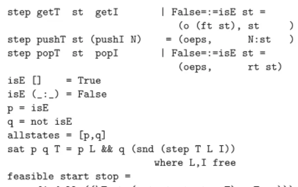 table which is subsequently modified, etc. Adding a new state variable for each transformation from a rule  sys-tem to a state machine (Eq