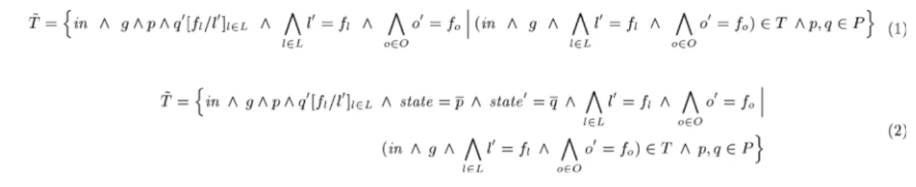 Fig. 4 Refactored transition relations