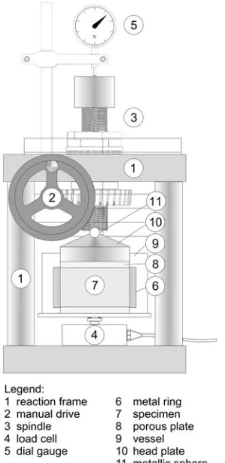 Fig. 7 Close-up of a swelling test after more than 20 years (specimen