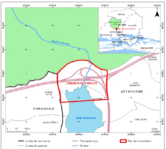 Figure n°1 : Localisation de la zone d’étude 