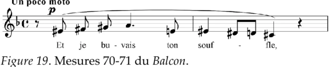 Figure 19. Mesures 70-71 du Balcon. 
