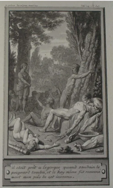 Fig. 10. Le Cabinet des Fées, Le Prince des Aigues-Marines, lavis de Cl.-P. Marillier,  XXIV-1, 138 x 80 mm, Paris, BnF (cliché A