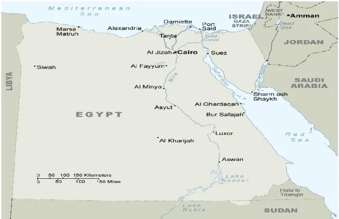 Figure 2: Map of Egypt 
