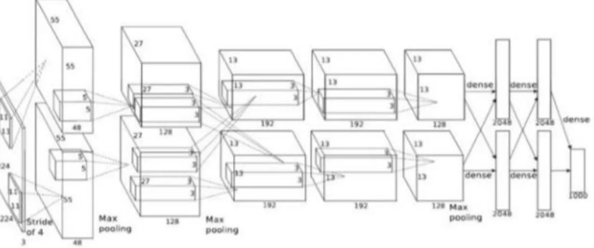 Figure 6 : Architecture AlexNet1 [20] 
