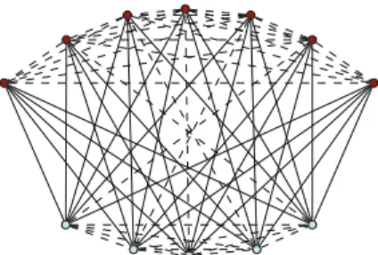 Fig. 1 A drawing of G 1 that can be completed to a 2-obstacle representation