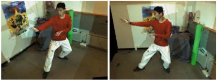 Fig. 10. Re-renderings of the 3D video from novel viewpoints