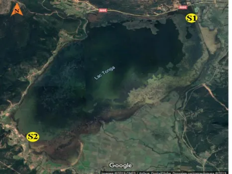 Figure 02 : Photo satellite de la localisation des points de prélèvement (Google earth)