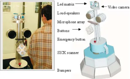 Fig. 1 The mobile service robot RoboX