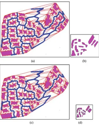 Fig. 9 Experiment 3 for building grouping and generalization (source map scale is 1:10,000):